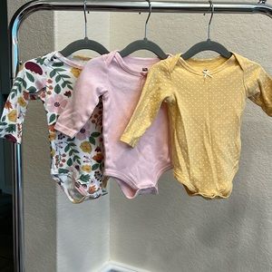 3/4 Sleeve Onesie Bundle 3-6M